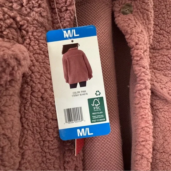 32 Degrees Heat Sherpa Shacket Cozycore Hygge M/L Shacket Loungewear Fall Winter - Picture 8 of 12